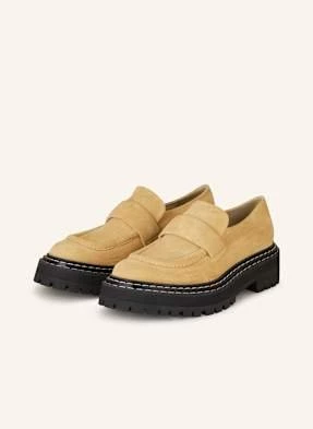 Proenza Schouler Loafersy Na Platformie beige