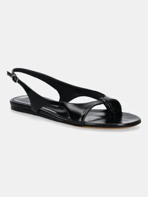 Proenza Schouler sandały skórzane Slash damskie kolor czarny SH252035