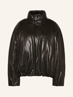 Proenza Schouler Skórzany Bluzon Laney schwarz