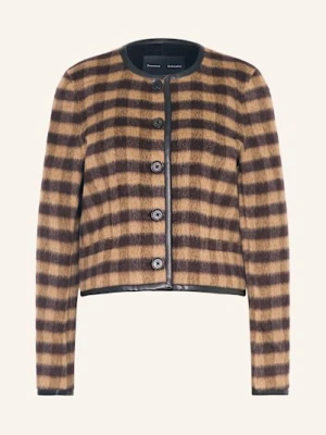 Proenza Schouler Żakiet Pudełkowy Helene Z Dodatkiem Alpaki braun