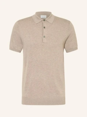 Profuomo Dzianinowa Koszulka Polo beige