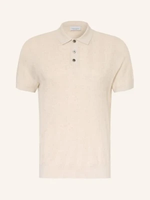 Profuomo Dzianinowa Koszulka Polo beige