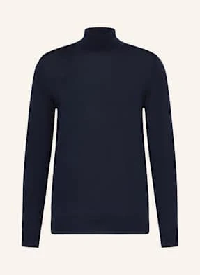 Profuomo Golf Z Wełny Merino blau