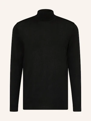 Profuomo Golf Z Wełny Merino schwarz