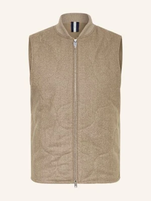 Profuomo Kamizelka Pikowana braun