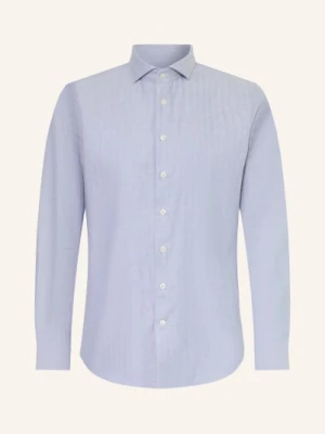 Profuomo Koszula Flanelowa Slim Fit blau