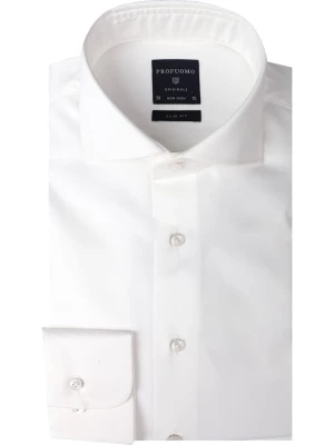 PROFUOMO Koszula - Slim fit - w kolorze białym rozmiar: 39