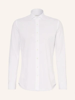 Profuomo Koszula Z Piki Slim Fit weiss