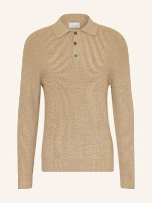 Profuomo Koszulka Polo Z Dzianiny beige
