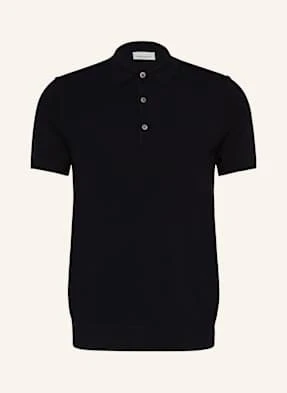 Profuomo Koszulka Polo Z Dzianiny blau