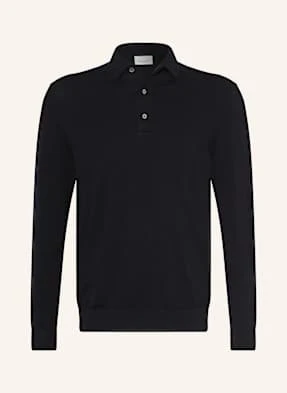 Profuomo Koszulka Polo Z Dzianiny blau