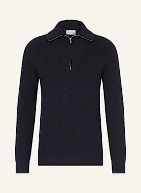 Profuomo Sweter Typu Troyer blau
