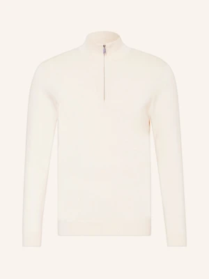 Profuomo Sweter Typu Troyer weiss