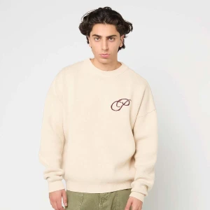 Prohibited Initial Knit Sweater mężczyźni Odzież beż rozmiar