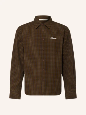 Prohibited Koszula O Kroju Slim Fit braun brązowy