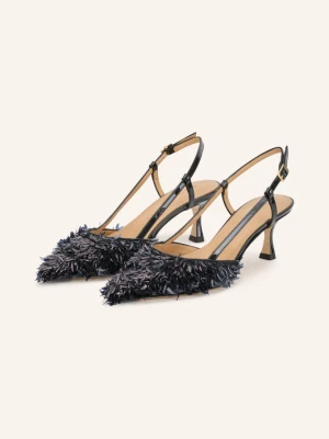 Prosperine Czółenka Typu Slingback Z Cekinami schwarz CZARNY