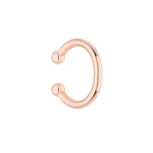 Prosta nausznica z kuleczkami z różowego złota SOTHO