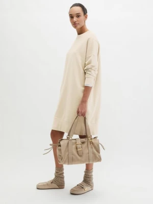 Prosta sukienka dresowa z logo Marc O'Polo