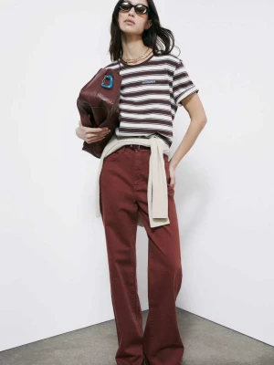 Proste dżinsy z wysokim stanem PATRIZIA PEPE