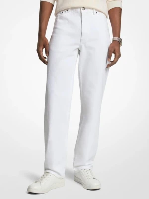 Proste jeansy z elastycznego denimu Finn Michael Kors BIAŁY (Biały)