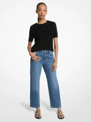 Proste jeansy z elastycznego denimu Michael Kors