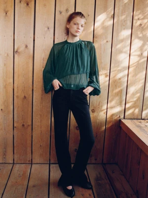 Proste jeansy z rozcięciami intensywny granatowy - Teen - MANGO TEEN