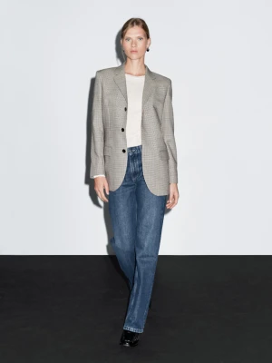 Proste Jeansy Ze Średnim Stanem - Średni Niebieski - - Massimo Dutti - Female