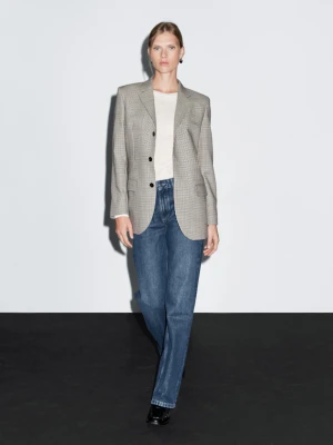 Proste Jeansy Ze Średnim Stanem - Średni Niebieski - - Massimo Dutti - Kobieta