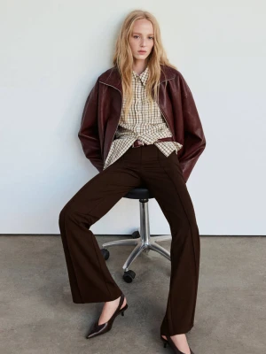 Proste legginsy z przeszyciami czarny - Kobieta - MANGO