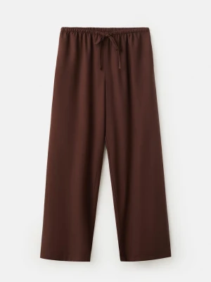 Proste lejące spodnie brązowy - Dziewczyna - - MANGO TEEN