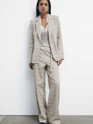 Proste spodnie w kratę PATRIZIA PEPE