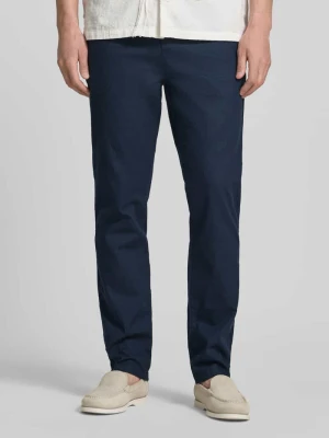 Proste spodnie z mieszanki lnu i bawełny Tom Tailor