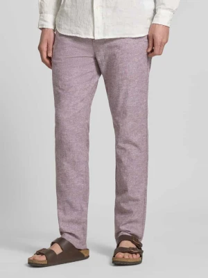 Proste spodnie z mieszanki lnu i bawełny Tom Tailor