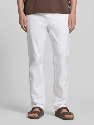 Proste spodnie z mieszanki lnu i bawełny Tom Tailor