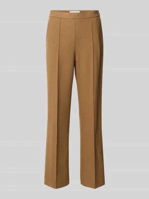Proste spodnie z utrwalonymi kantami model 'RENEE' RAFFAELLO ROSSI Camel