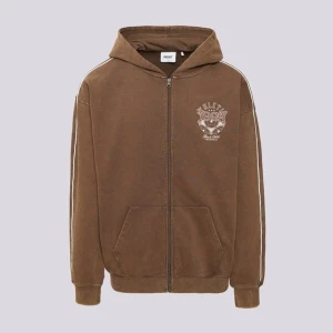 Prosto Bluza Rozpinana Zip Hoodie Athletic Washed Brown