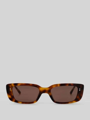 Prostokątne okulary przeciwsłoneczne model 'GRACE' MessyWeekend