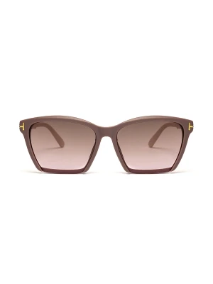 Prostokątne okulary przeciwsłoneczne w kolorze taupe Top Secret