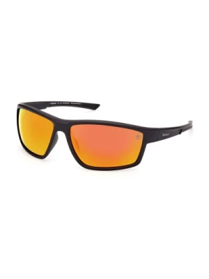 Prostokątne Polaryzowane Okulary Przeciwsłoneczne Pomarańczowe Lustrzane Timberland