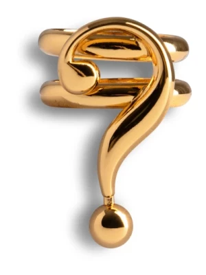 Prosty Pierścień z Logo Moschino