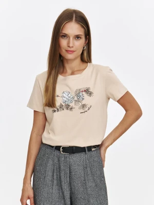 Prosty podkoszulek z nadrukiem Top Secret