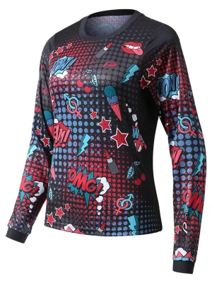 Protective Koszulka kolarska "Bang" w kolorze czarnym ze wzorem rozmiar: 38