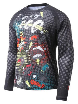 Protective Koszulka kolarska "Boom" w kolorze szarym ze wzorem rozmiar: XXL