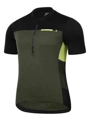 Protective Koszulka kolarska "Gravel Pit" w kolorze oliwkowo-czarnym rozmiar: XL