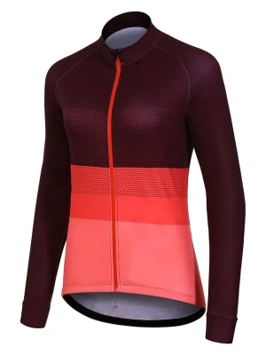 Protective Koszulka kolarska "Ride Day" w kolorze bordowo-koralowym rozmiar: 48