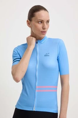 Protest t-shirt rowerowy Prtciclovia kolor niebieski z półgolfem 1637900