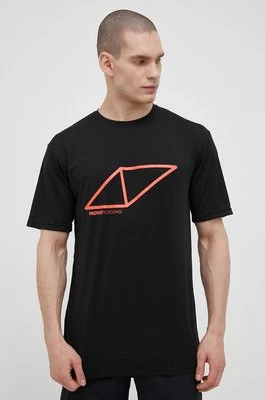 Protest t-shirt rowerowy Prtpottier kolor czarny z nadrukiem 1735600