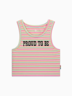 Proud To Be Cropped Tank Top Converse