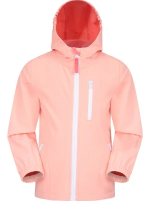 Przeciwdeszczowy softshell dziecięcy - Pink Mountain Warehouse