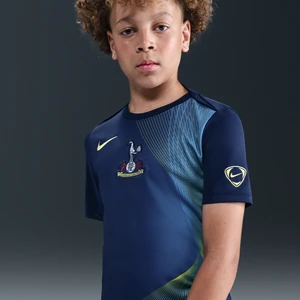 Przedmeczowa koszulka piłkarska dla dużych dzieci Nike Dri-FIT Total 90 Tottenham Hotspur Academy Pro (wersja trzecia) - Niebieski